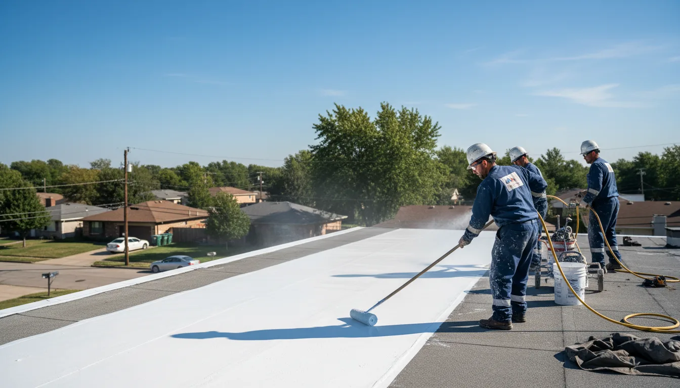 Commercial roof coating in Hickory, MS near me